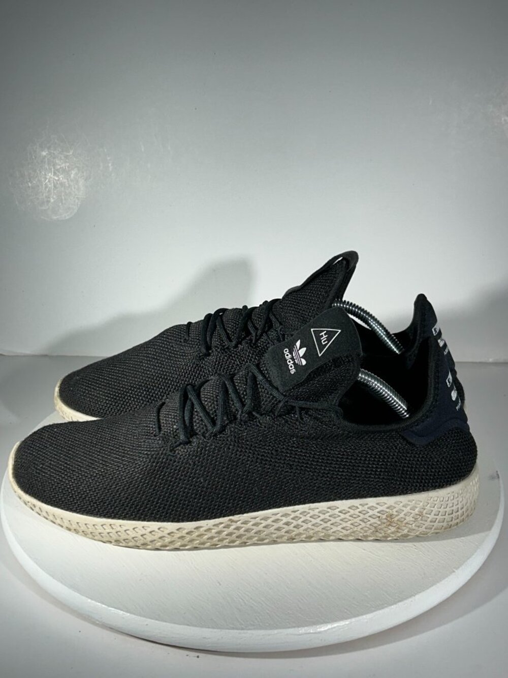 Adidas Pharrell Williams Shoes Mens Size 11 HU Core Black Tennis Sneakers Gym